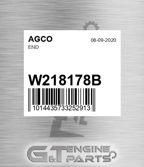 W218178B End for AGCO