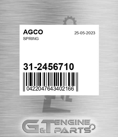 31-2456710 Spring for AGCO