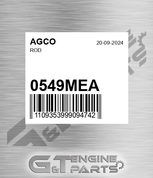 0549MEA AGCO Rod