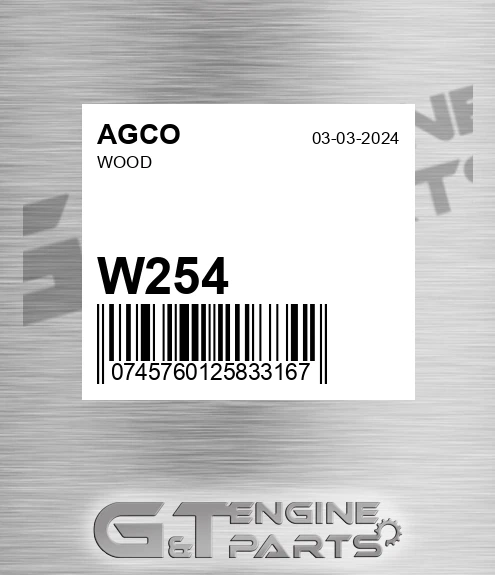 W254 Wood for AGCO