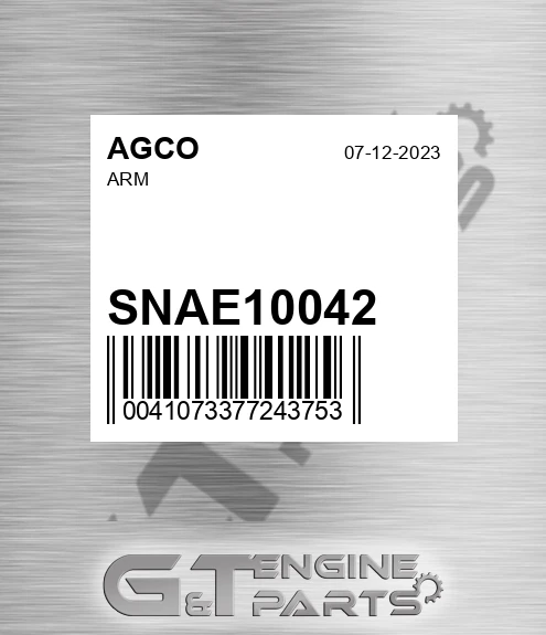SNAE10042 Arm for AGCO