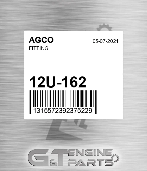 12U-162 Fitting for AGCO