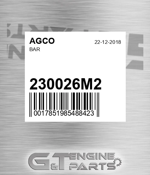 230026M2 Bar