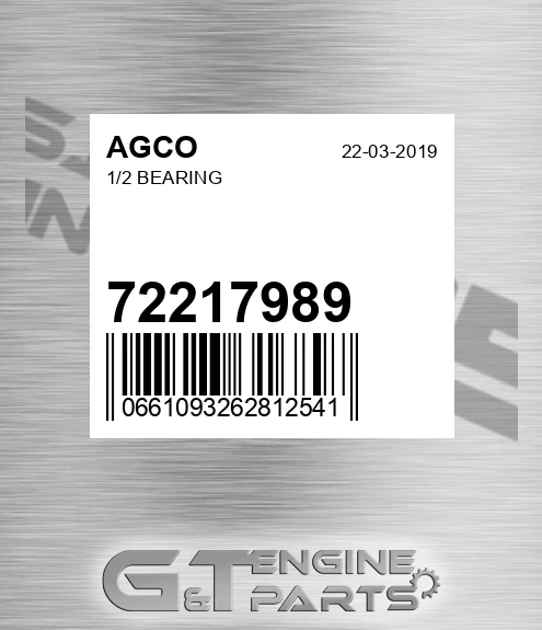72217989 AGCO 1/2 Bearing