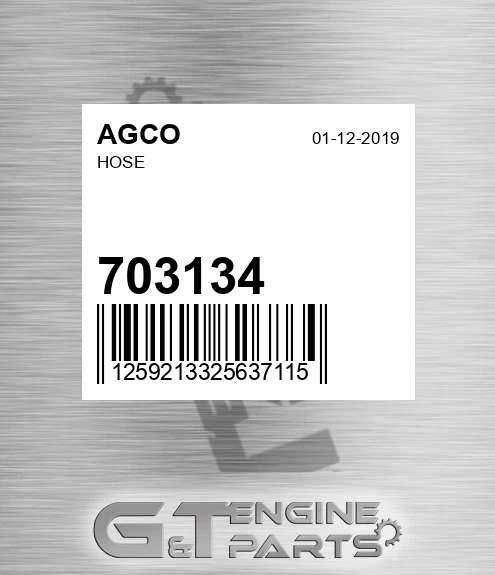 703134 AGCO Hose