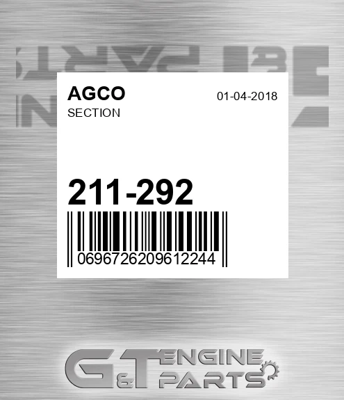 211-292 Section for AGCO