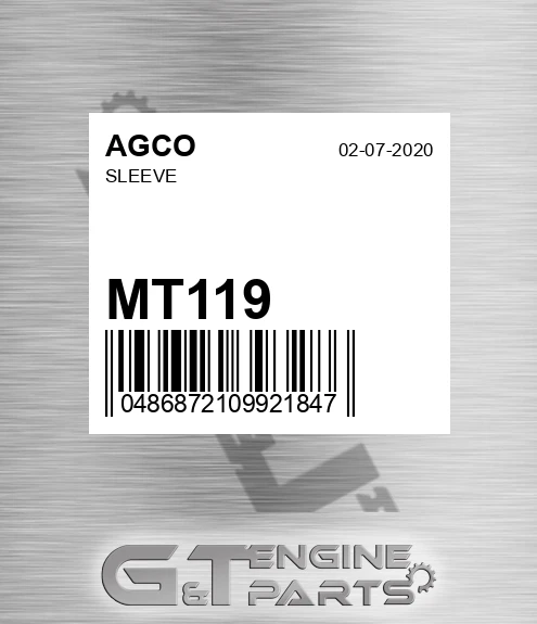 MT119 Sleeve