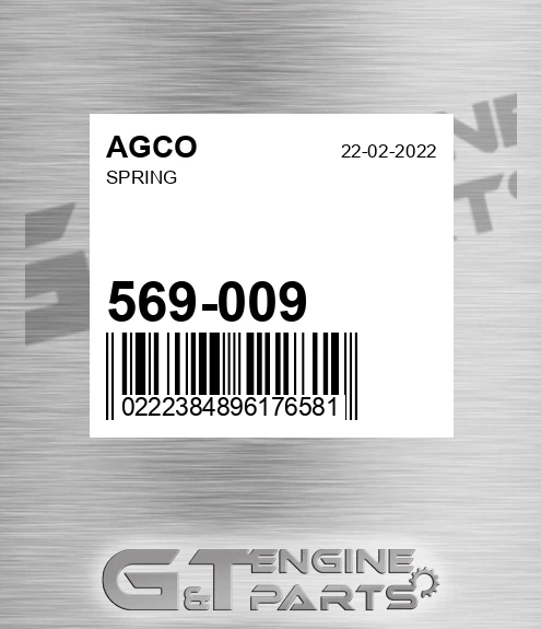 569-009 Spring for AGCO