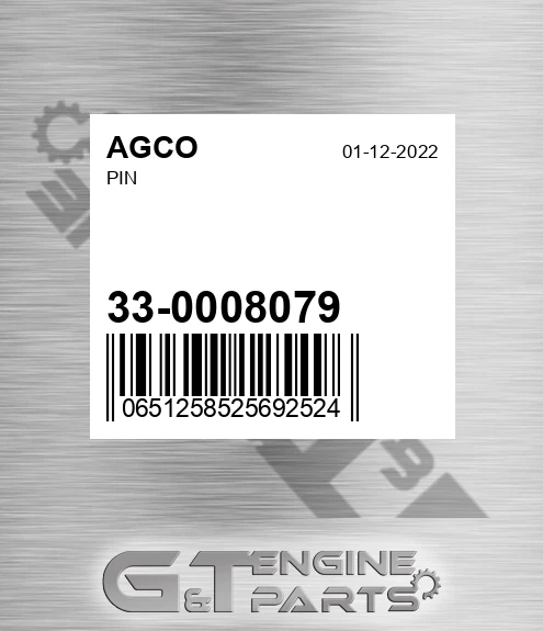 33-0008079 Pin for AGCO