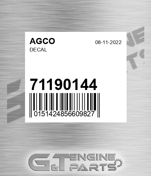 71190144 Decal