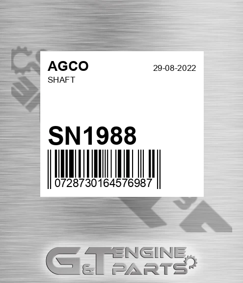 SN1988 Shaft for AGCO