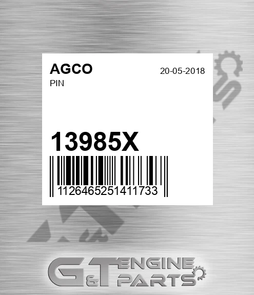 13985X AGCO Pin