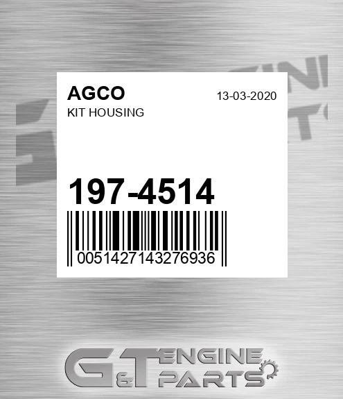 197-4514 AGCO Kit Housing