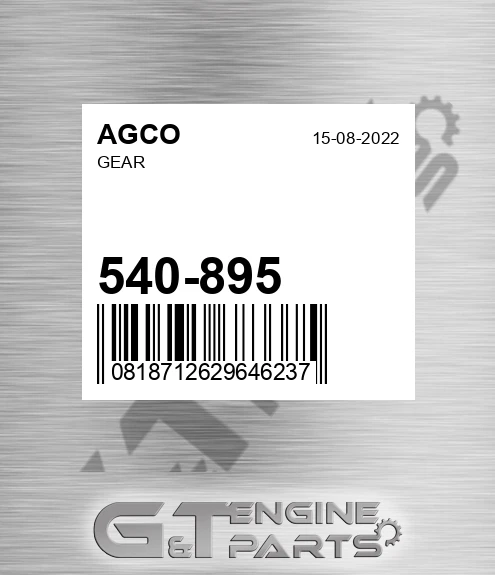 540-895 Gear for AGCO
