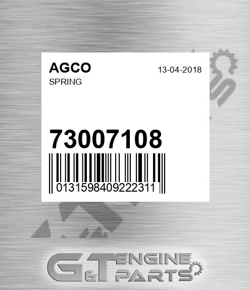 73007108 AGCO Spring