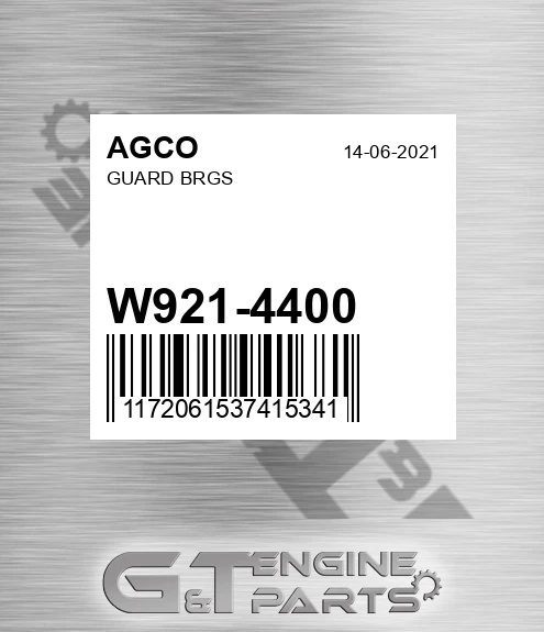 W921-4400 Guard Brgs for AGCO