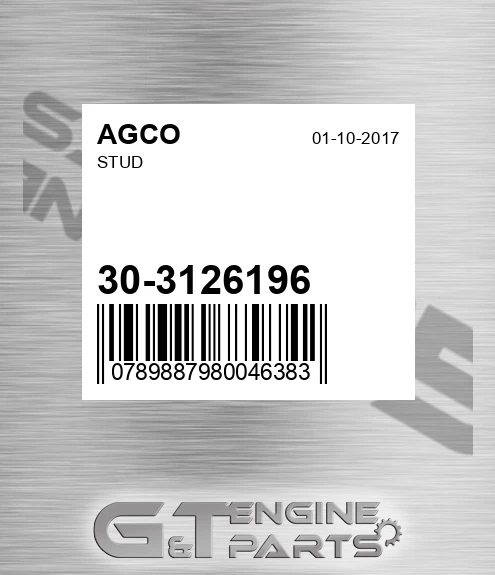 30-3126196 Stud for AGCO