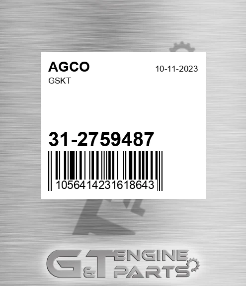 31-2759487 Gskt for AGCO