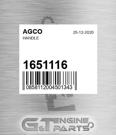 1651116 Handle for AGCO
