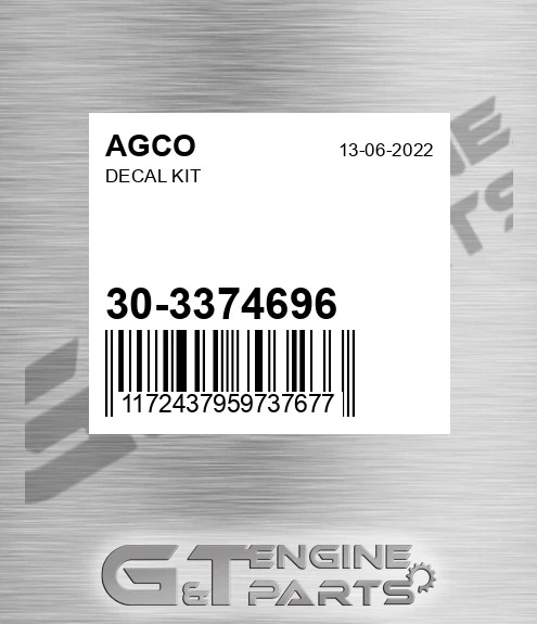 30-3374696 Decal Kit for AGCO