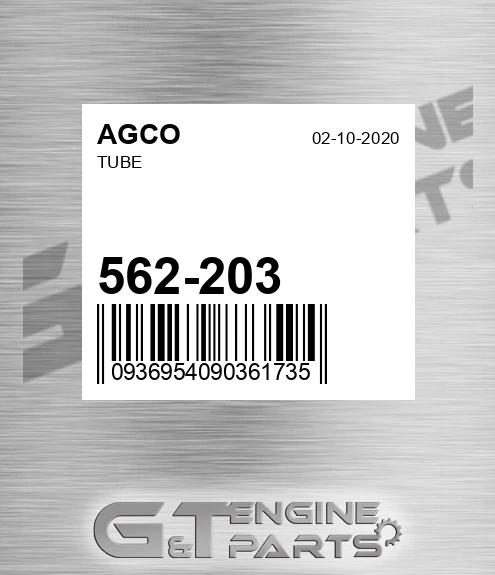 562-203 Tube for AGCO