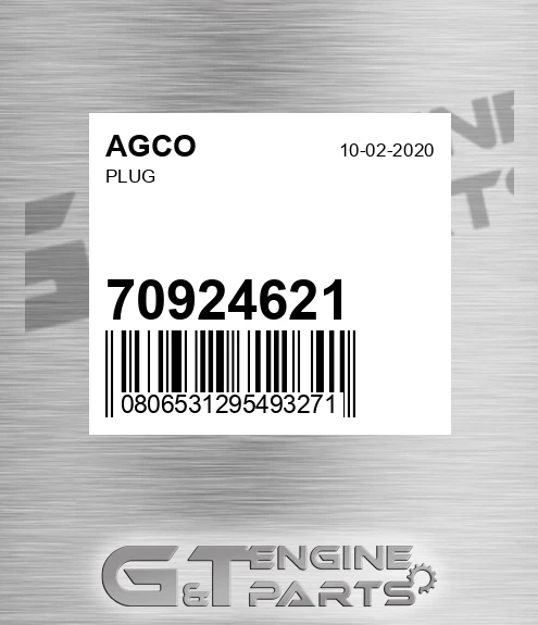 70924621 Plug for AGCO