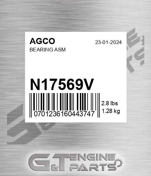 N17569V Bearing Asm for AGCO