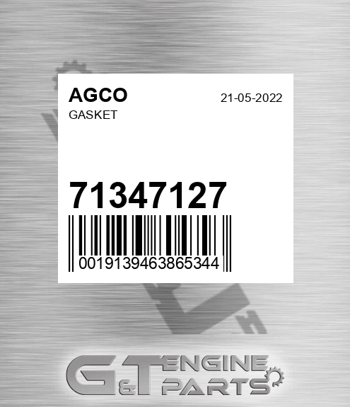 71347127 Gasket for AGCO