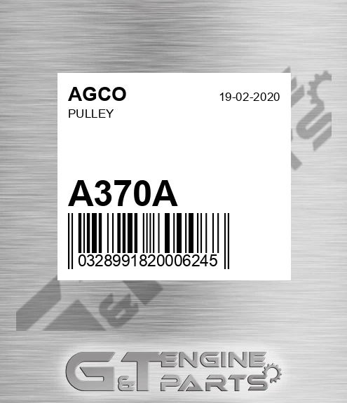 A370A AGCO Pulley