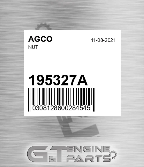 195327A Nut for AGCO