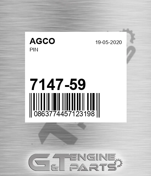 7147-59 Pin for AGCO