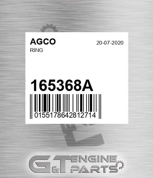 165368A Ring for AGCO