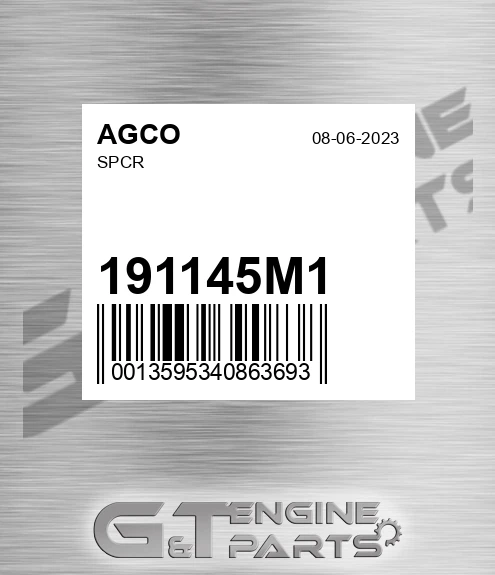 191145M1 Spcr for AGCO
