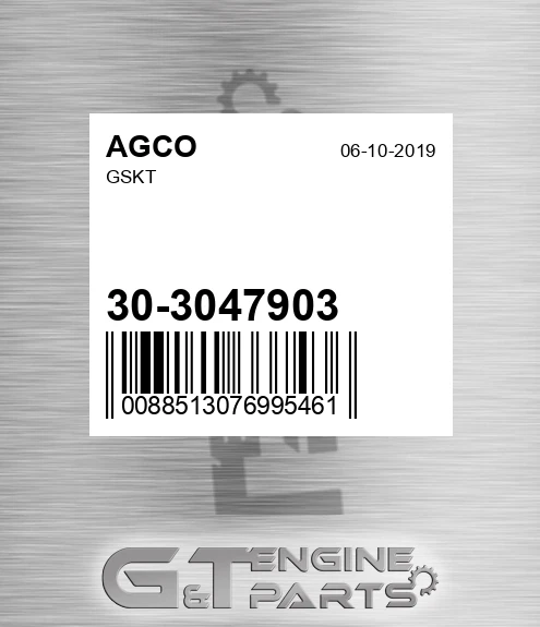 30-3047903 Gskt for AGCO