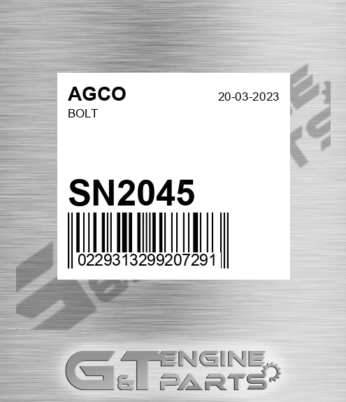 SN2045 Bolt for AGCO