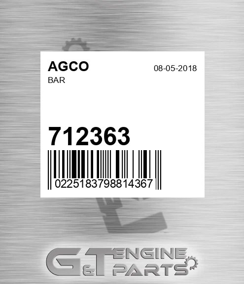 712363 Bar for AGCO