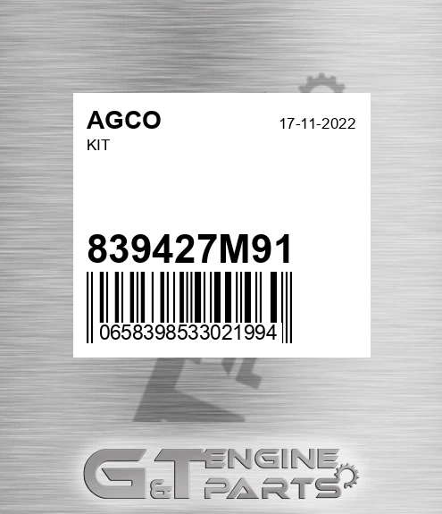 839427M91 Kit for AGCO