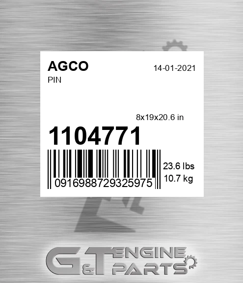 1104771 Pin for AGCO