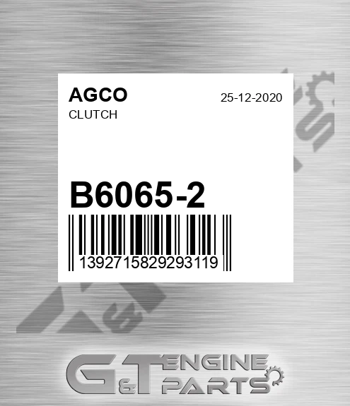 B6065-2 AGCO Clutch