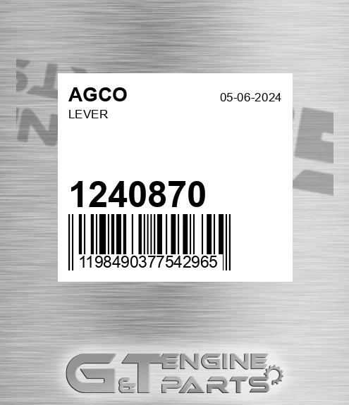 1240870 AGCO Lever