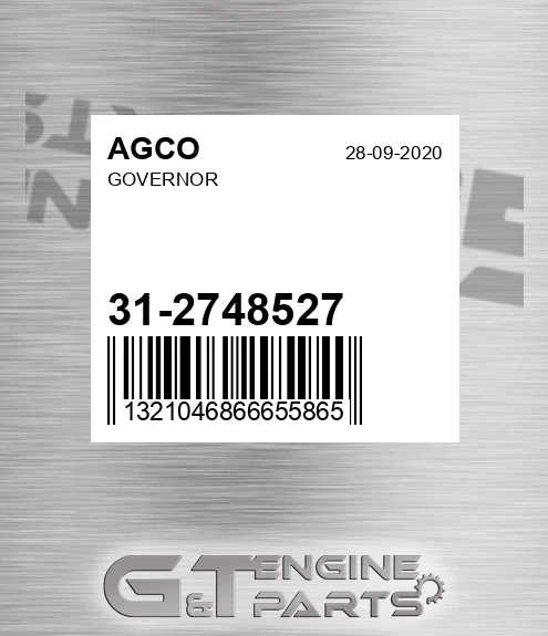 31-2748527 Governor for AGCO