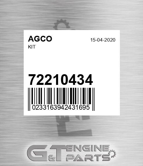 72210434 Kit for AGCO