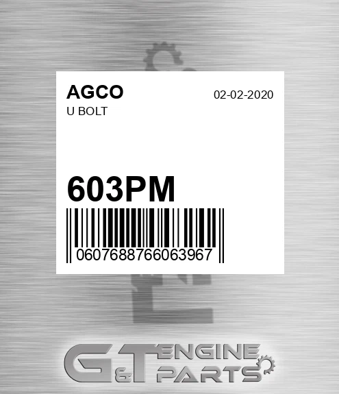 603PM AGCO U Bolt