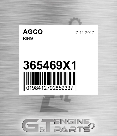 365469X1 Ring for AGCO