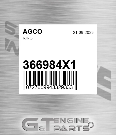 366984X1 Ring for AGCO