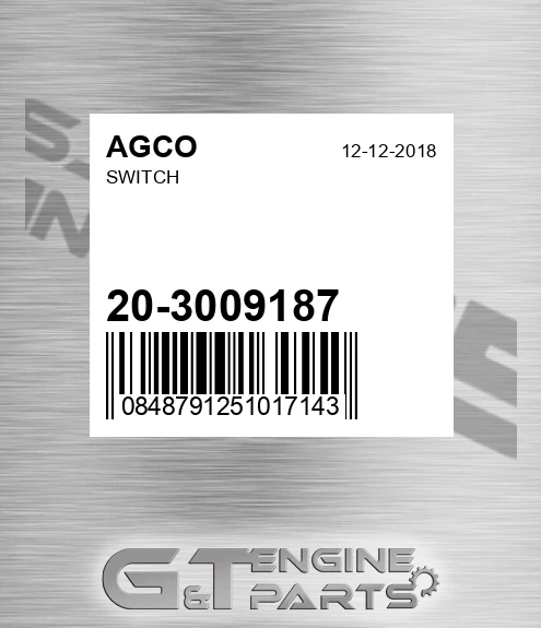 20-3009187 Switch for AGCO