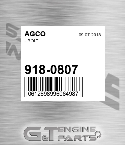 918-0807 Ubolt