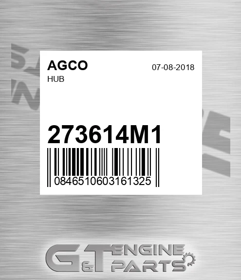 273614M1 Hub for AGCO