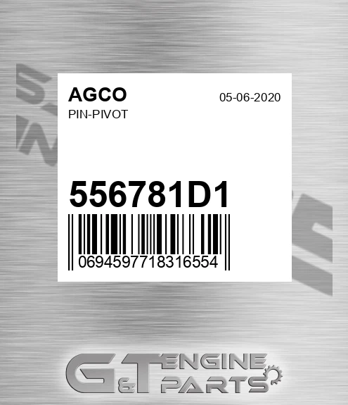 556781D1 Pin-pivot for AGCO