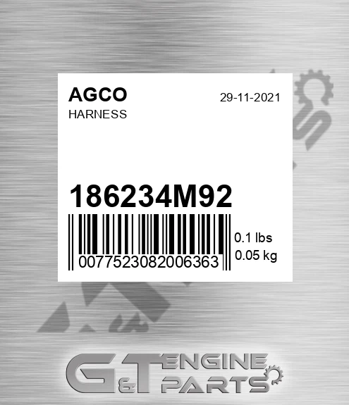 186234M92 Harness for AGCO
